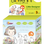 STICK'N Little Designer Coloring Roll SPRING