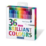 STAEDTLER COLOR PEN SET, SET OF 36 ASSORTED COLORS (TRIPLUS FINELINER PENS 334 C36