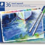 Staedtler Karat 125M36 Aquarell Colored Pencils In Metal Box - Set Of 36
