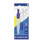 Staedtler School Compass With Universal Adaptor & Mini Pencil 550 55 Bk