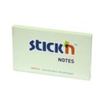 Stick'n 76 x 127mm Notes Pad Light Green x 12
