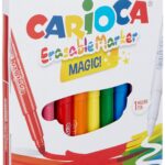 carioca Erasable Marker 10 Quality Colors With Magic Marker (41238)