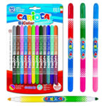 12 watercolor felt tip pens CARIOCA 42265
