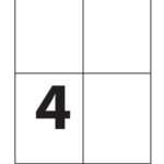 Self adhesive labels 105x140mm / 100 sheets