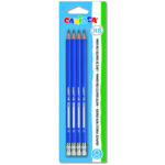 A set of 4 HB plastic pencils on a carioca card 42796