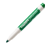 Round green whiteboard pens with carioca clips, 4292204 boxes
