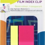 Bucket of tape flags, 2 colors, phosphorescent, Hopax 21381