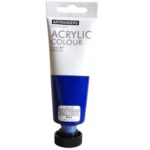 Acrylic paint, blue color, 75 ml