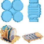 Coasters with a resin stand
