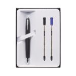 Calais Matte Black Ballpoint Pen with Two Bonus Refills AT0112G-14