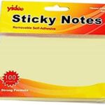 Yidoo A05 Sticky Note - Yellow, 75x125 MM, 100 Papers