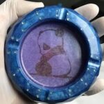 Round resin extinguisher, blue color