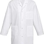White gabardine coat XL