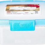 Hygenic food container square 1 liter blue