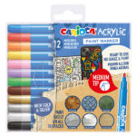 Acrylic Flomaster Colors, 12 Colors