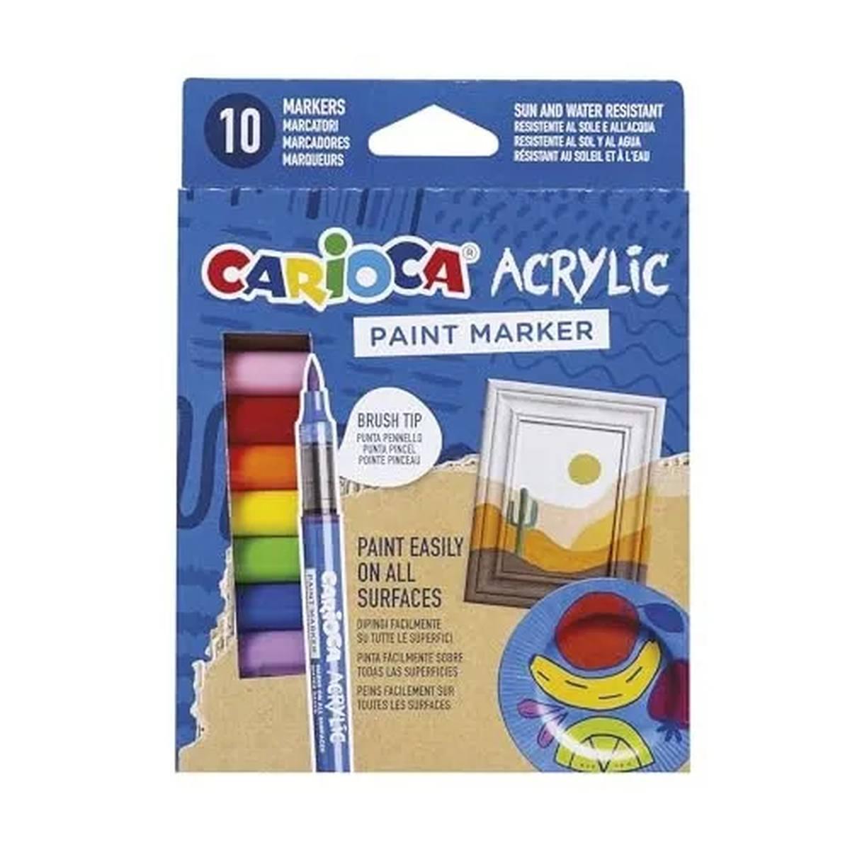 17328foto Carioca Acrylic Paint Set, 10 Colors, 45281 - الصورة 1