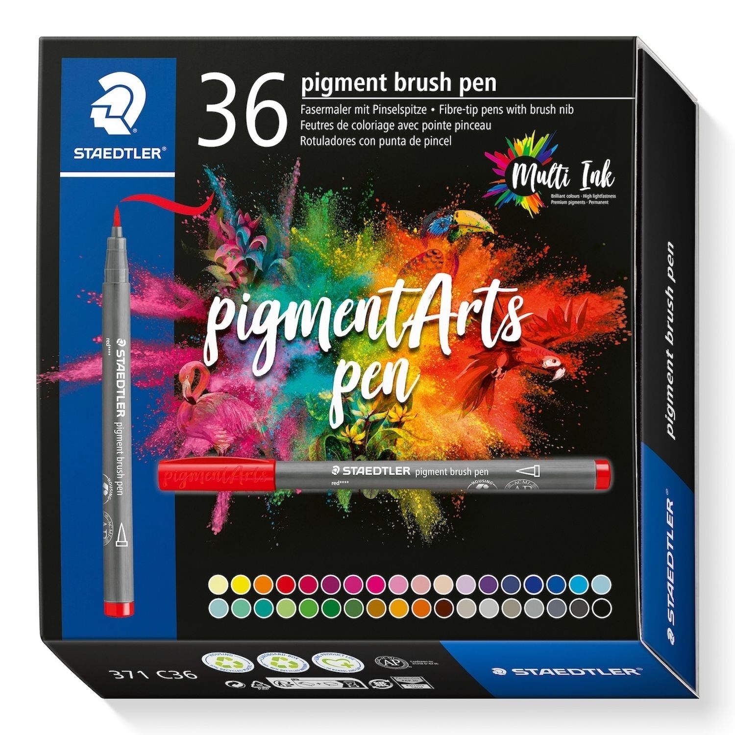 30066 Premium Ink Colors, 36-Color Brush Set 371C36 - Image 1