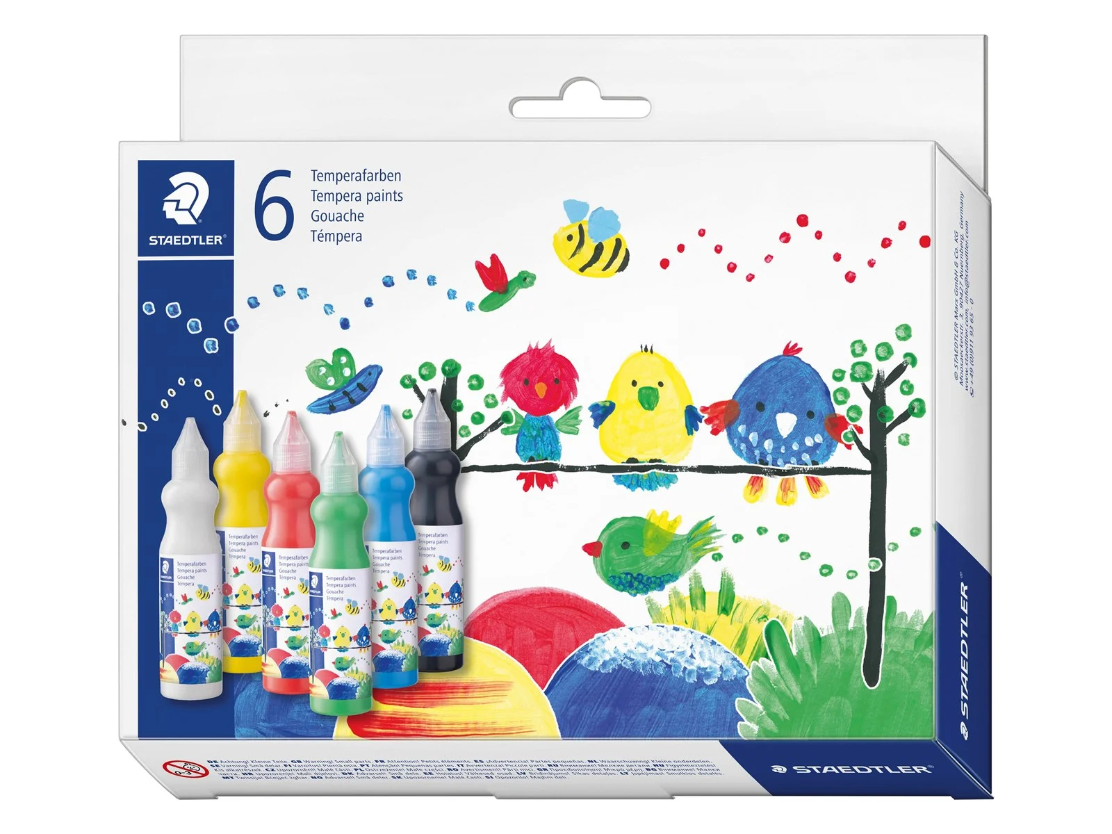 3347558_15a8e931d36f 6-Color Set of Staedtler Gouache, 75 ml, 8853c6 - الصورة 1