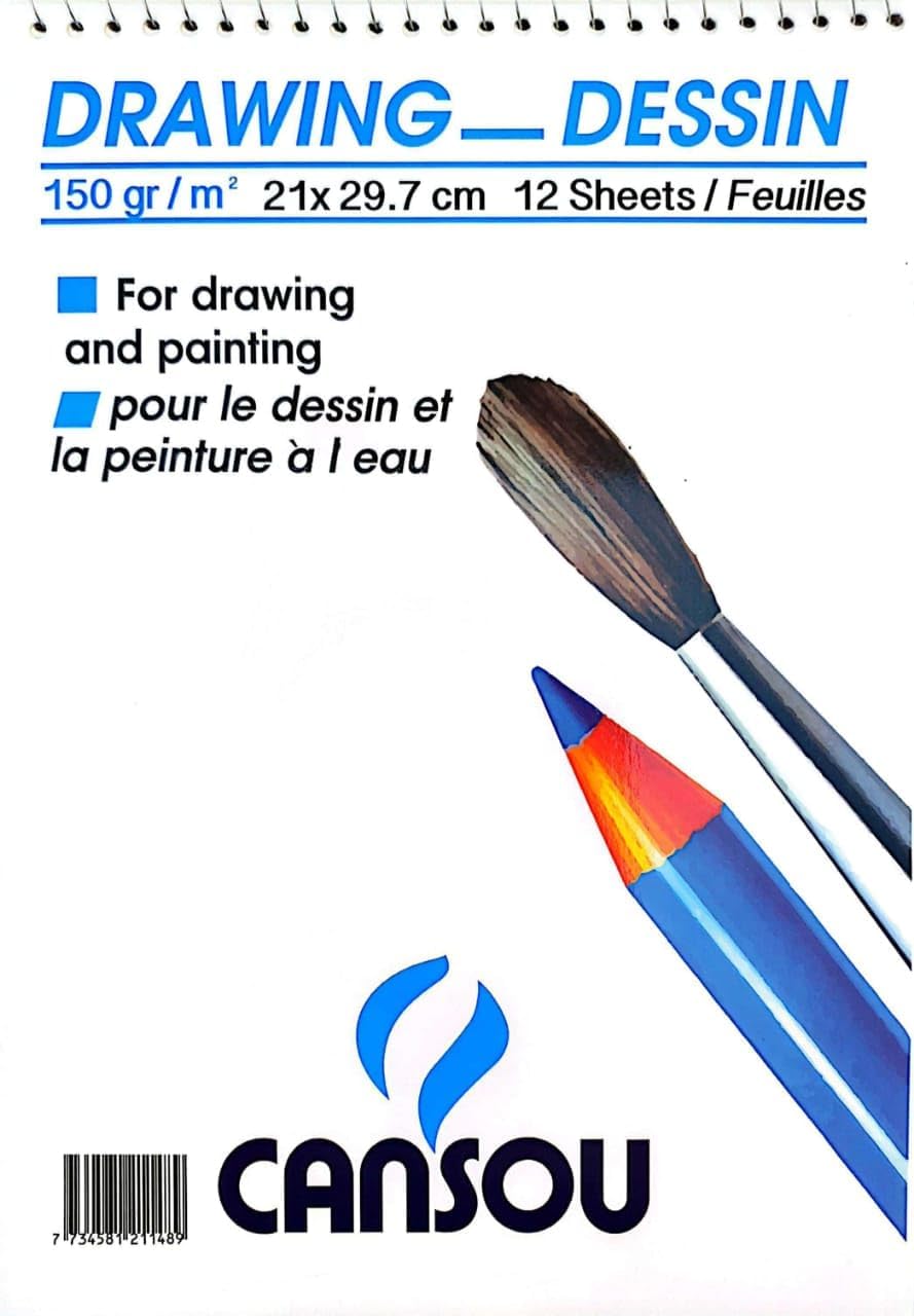 61mviMJB3SL._AC_SL1280_ Picasso White Sketch Paper, A4, 250 gsm - الصورة 1