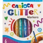 Glitter Carioka Pen Set, 6 Colors, 42190