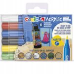 Acrylic Flomaster Markers, 6 Colors, Extra-Wide Tip, 45289