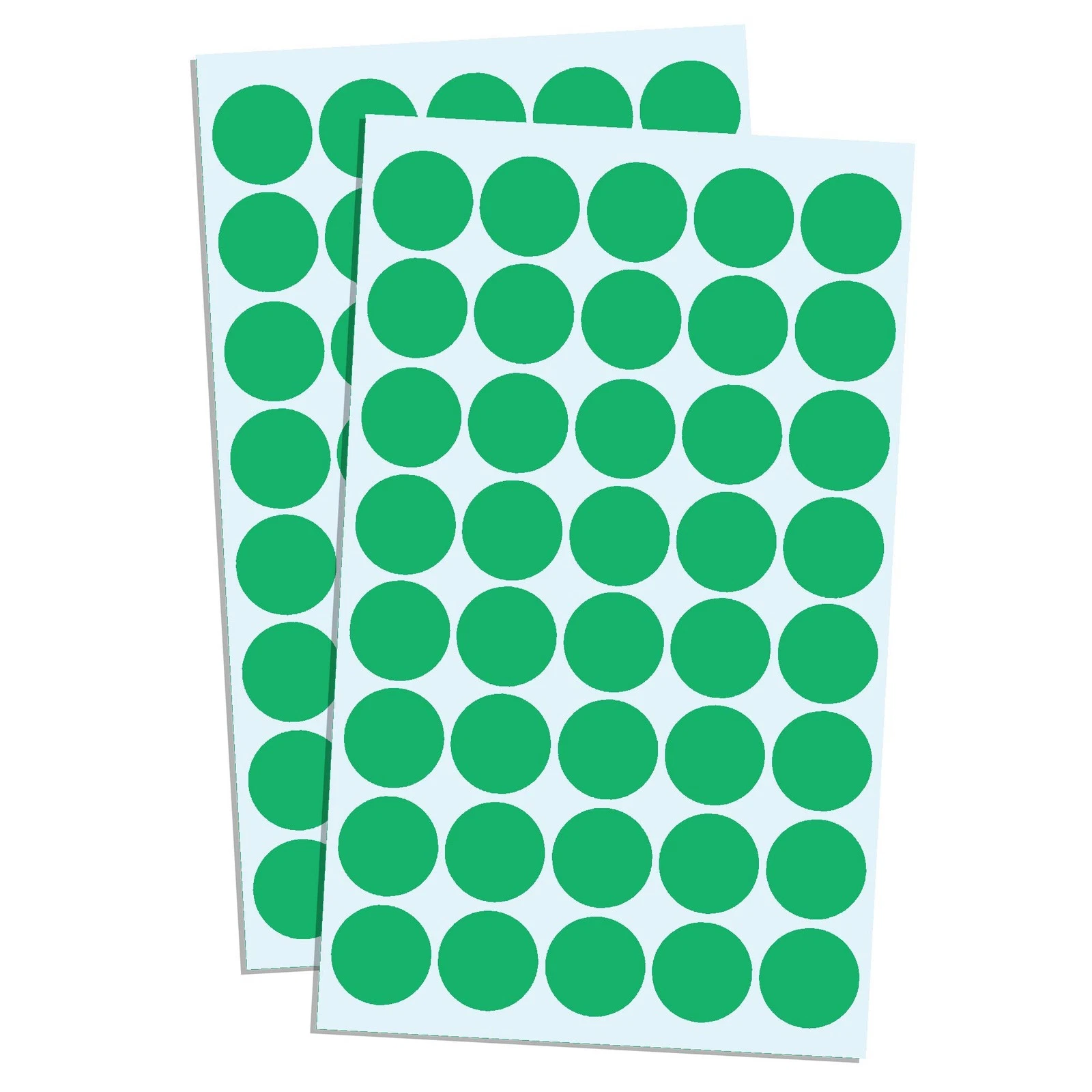 s-l1600 22 mm Round Green Sticker Sheet PL117088 - الصورة 1